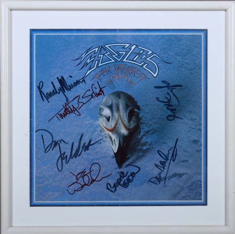 THE EAGLES SIGNED ALBUM COVER