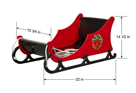 Jingle Bells Santa Sled - BeaverSprings Manufacturing - Plastic outdoor ...