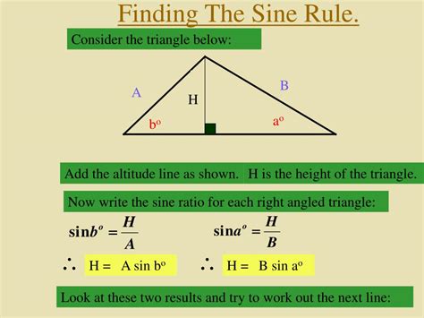 PPT - The Sine Rule. PowerPoint Presentation, free download - ID:5357763