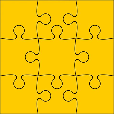 9 Piece Puzzle Pattern