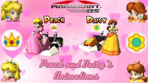 Mario Kart DS - Peach and Daisy's Animations - YouTube