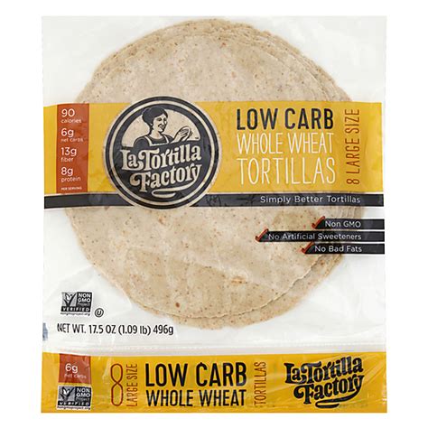 La Tortilla Factory™ Large Size Low Carb Whole Wheat Tortillas 8 ct Bag ...