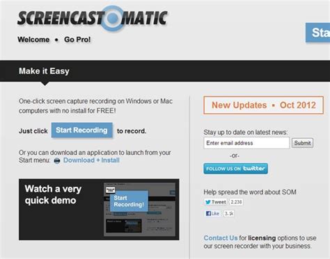 Screen-O-Matic: One-click Screen Capture Recording Tool