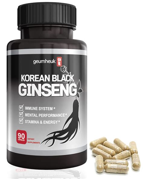 Himalayan Organic Korean Red Ginseng 1000mg For Men Supports Brain ...