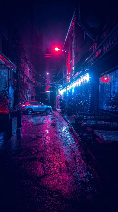 3840x2160px, 4K free download | Cyberpunk 2077, blue, city, neon, night ...