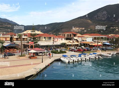 Nidri harbour in Lefkas, Greece Stock Photo - Alamy