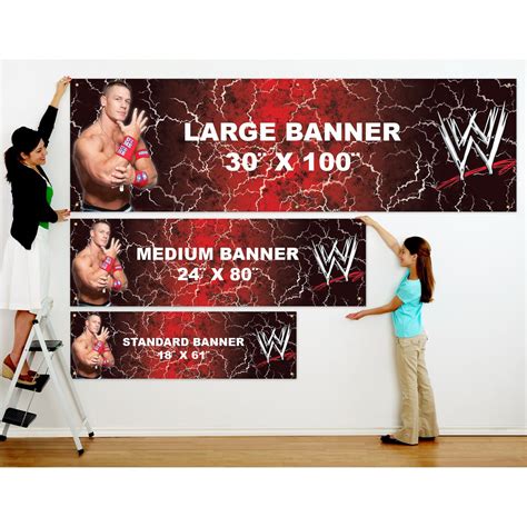 WWE Personalized Birthday Banner Staring at $15.99.... Ahhhh must get ...