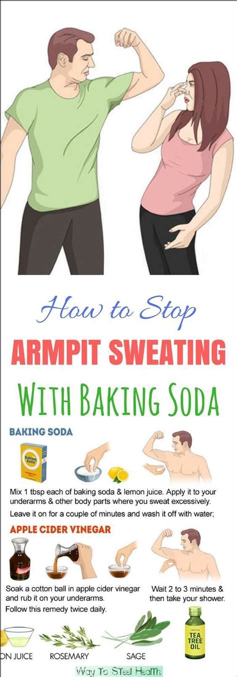 How to Stop Armpit Sweating With Baking Soda - Way to Steel Health # ...