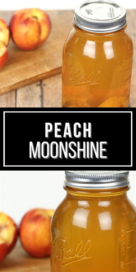 This Peach Moonshine recipe is amazing! It's very easy to make but make ...