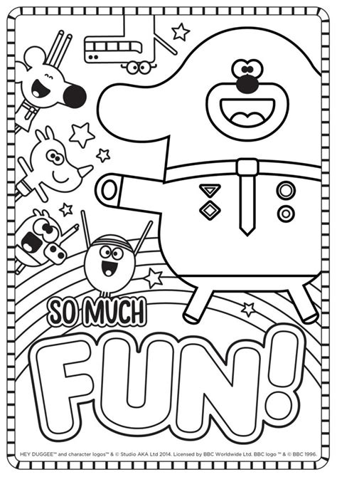 Fun Colouring Sheet - Hey Duggee Official Website | Coloring sheets ...