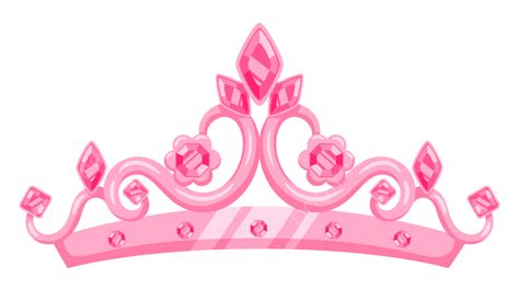 Princess Crown Vector PNG Images, Princess Crown Pink Cartoon Element ...