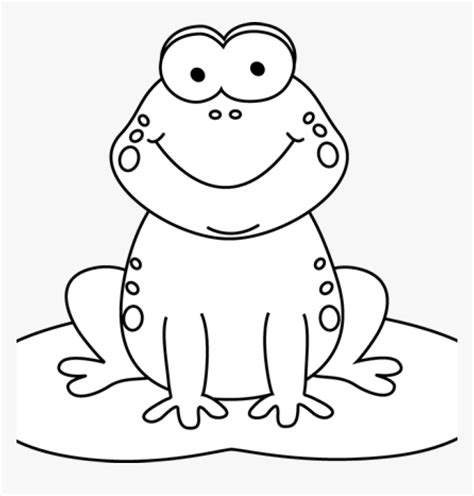 Image Result For Cute Frog Clipart Black And White Frog Coloring | The ...