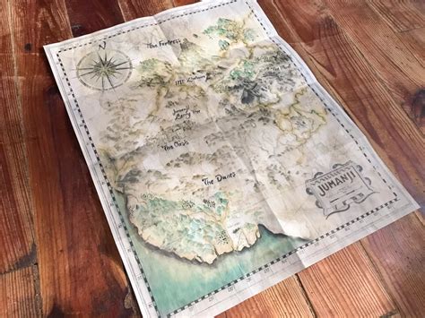 Jumanji Map: Next Level MAP Replica JUMANJI | Etsy Michael Davis ...