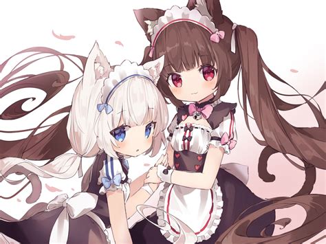 Daily Nekopara Fanart 🎀 Classic young Chocola & Vanilla : r/NEKOPARAGAME