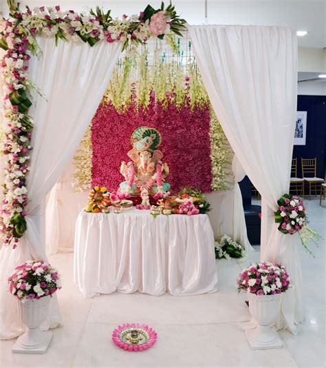 The Best Ganpati Decoration Ideas With Flowers 2022 - Decor