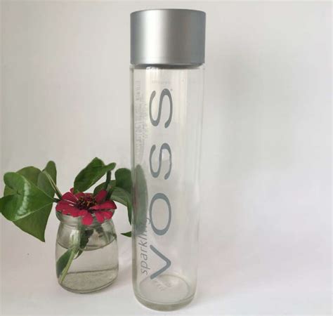 375ml voss sparkling water glass bottle