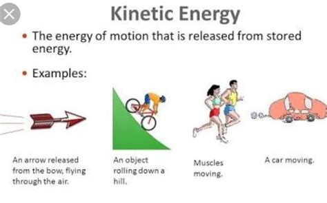 Define kinetic energy and nice a example of a body possessing kinetic ...