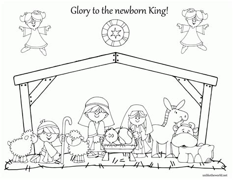 Free 4K Nativity Coloring Pages For Adults Updated - Printable Nature ...