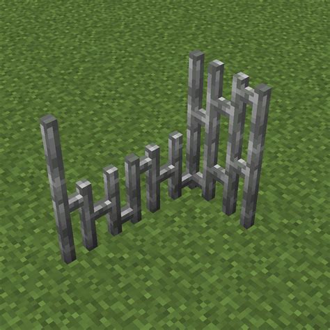 3D Iron Bars Minecraft Texture Pack