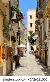 Street Olw Town Gallipoli Puglia Italy Stock Photo 1426521050 ...