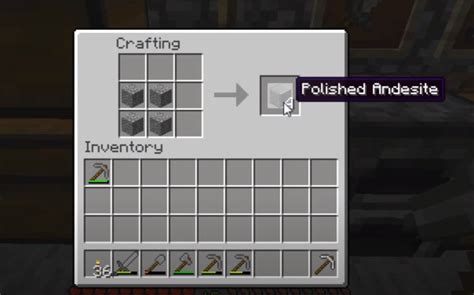 How To Make A Polished Andesite: Minecraft Recipe