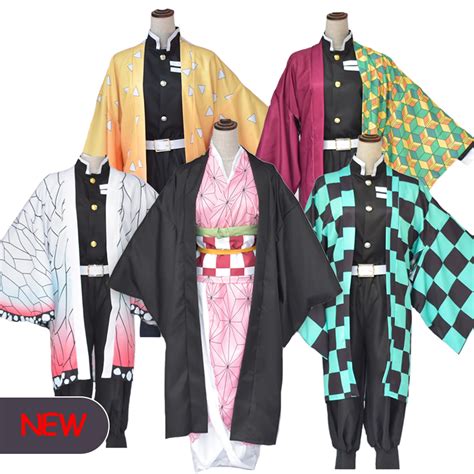 Demon Slayer Cosplay Kimetsu No Yaiba Tanjirou Kamado Halloween Cosplay ...