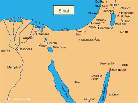 Mount Sinai Bible Map - Vania Janeczka