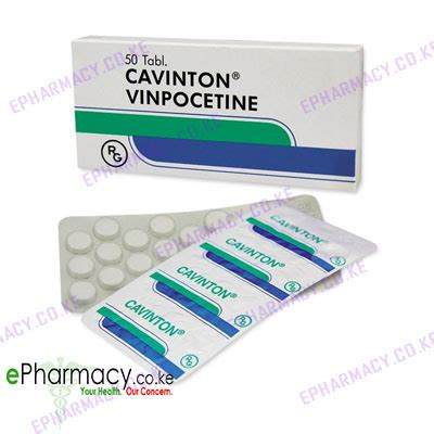 CAVINTON 5MG | VINPOCETINE - 50 TABS - ePharmacy Kenya