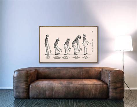 March of Progress the Evolution of Man From Ape Ancestors to - Etsy