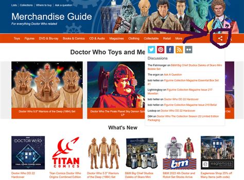 main – Merchandise Guide - The Doctor Who Site