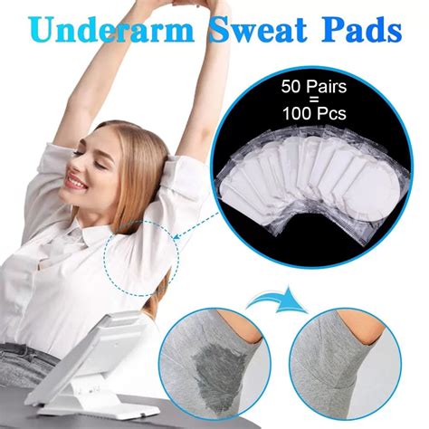 Buy 10Pcs / 5 Pair Summer Deodorants Cotton Pads Underarm Armpit Sweat ...