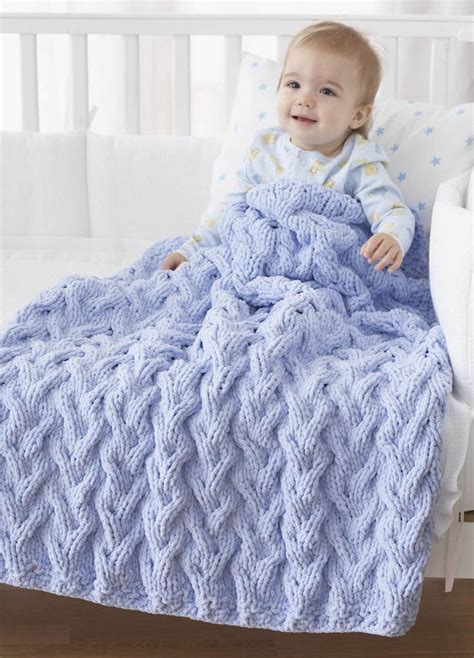 Bernat Knitting Patterns For Baby Blankets - Mikes Nature