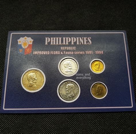 Philippine Coin Set - Improved Flora and Fauna Series, Hobbies & Toys ...