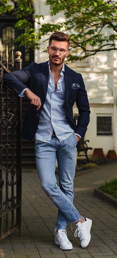 Shirt Jeans and Blazer Outfit for a Smart Casual Look #men ...