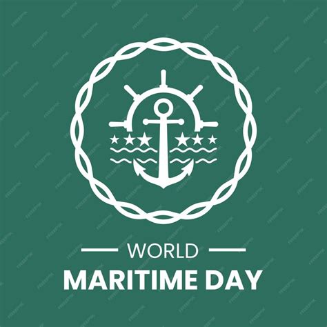 Premium Vector | Vector graphic of world maritime day logo