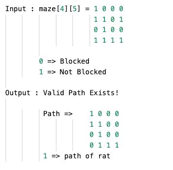 rat in a maze example