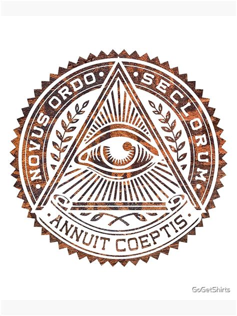 "Illuminati Novus Ordo Seclorum Annuit Coeptis Pyramid All Seeing Eye ...