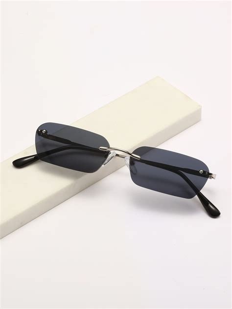 Rimless Square Frame Sunglasses | Fashion eye glasses, Mens glasses ...