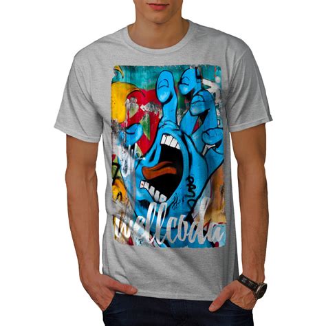 Wellcoda Graffiti Design Mens T-shirt, Street Graphic Design Printed ...