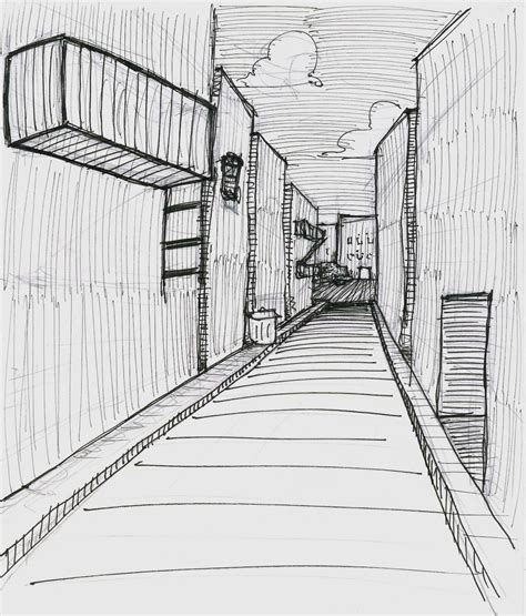 Alley Drawing at PaintingValley.com | Explore collection of Alley Drawing