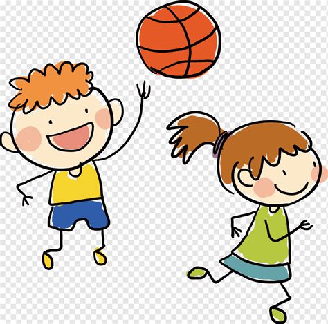 Children Playing Basketball Drawing - img-Aaralyn