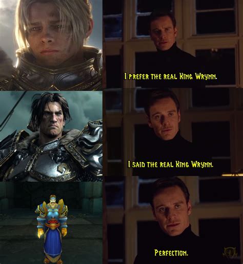 "I said the real King Wrynn." (For the Alliance) : r/wow