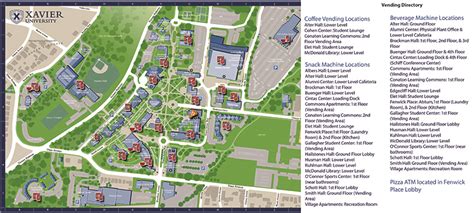 Xavier University Campus Map – Map VectorCampus Map