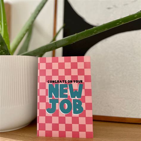 Good Luck New Job Card New Job Card for Her New Job Card Cat New Job ...