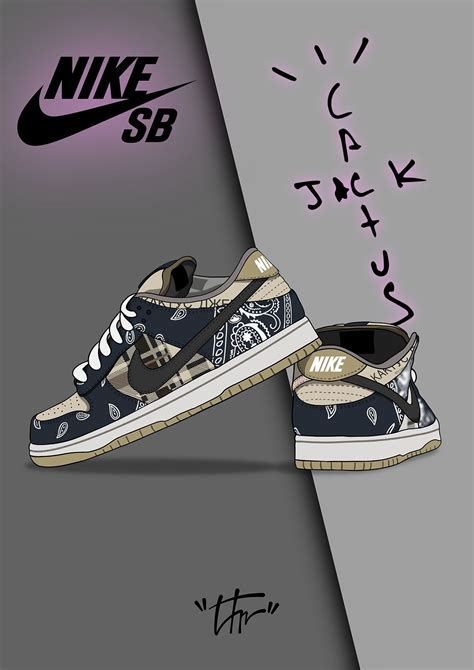 Nike SB Dunk Low Travis Scott on Behance | Shoes wallpaper, Nike sb ...