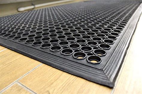 Black Anti-Fatigue Floor Mat Indoor Commercial Industrial Heavy Duty ...