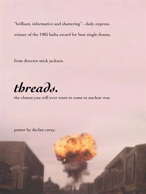 Threads (1984) - Poster | DCA Poster Art | PosterSpy