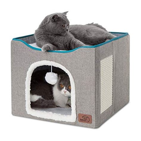 Bedsure Cat Cube, Foldable Cat Cubes for Indoor Cats, Cat House Indoor ...