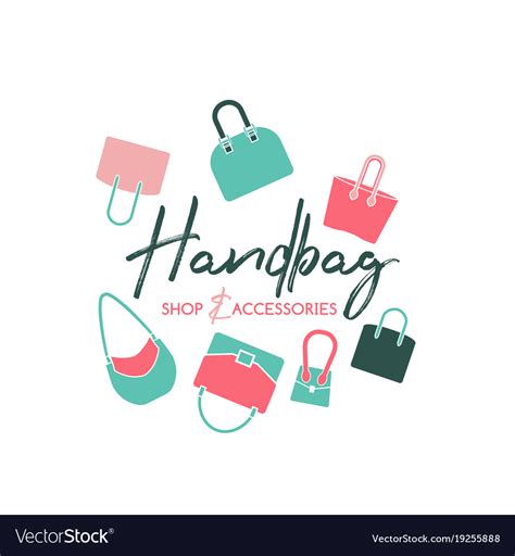 Handbag shop logo Royalty Free Vector Image - VectorStock