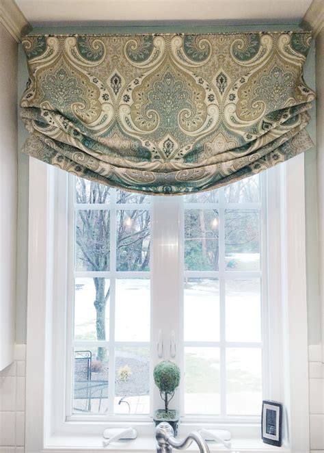 Faux Roman Shade Valance Custom Window Treatment Relaxed